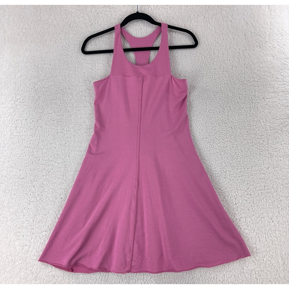 Aiko Pink Racerback Knit Mini Dress Womens Made in USA Sleeveless Size Medium